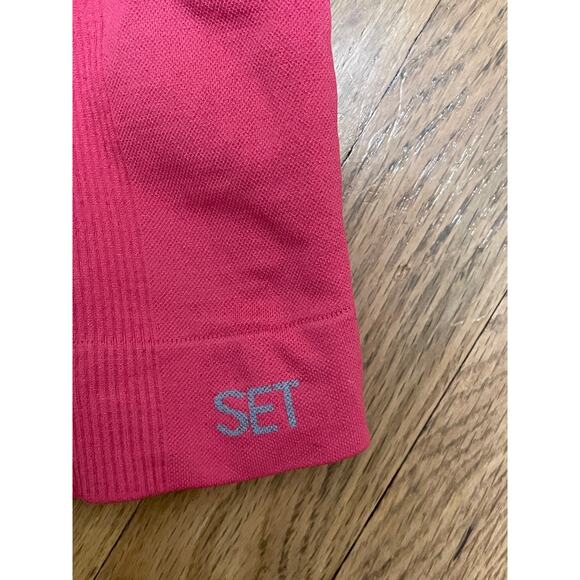 SET Active Pink Sculptflex Seamless Workout Leggings, Women's Large - Picture 4 of 4